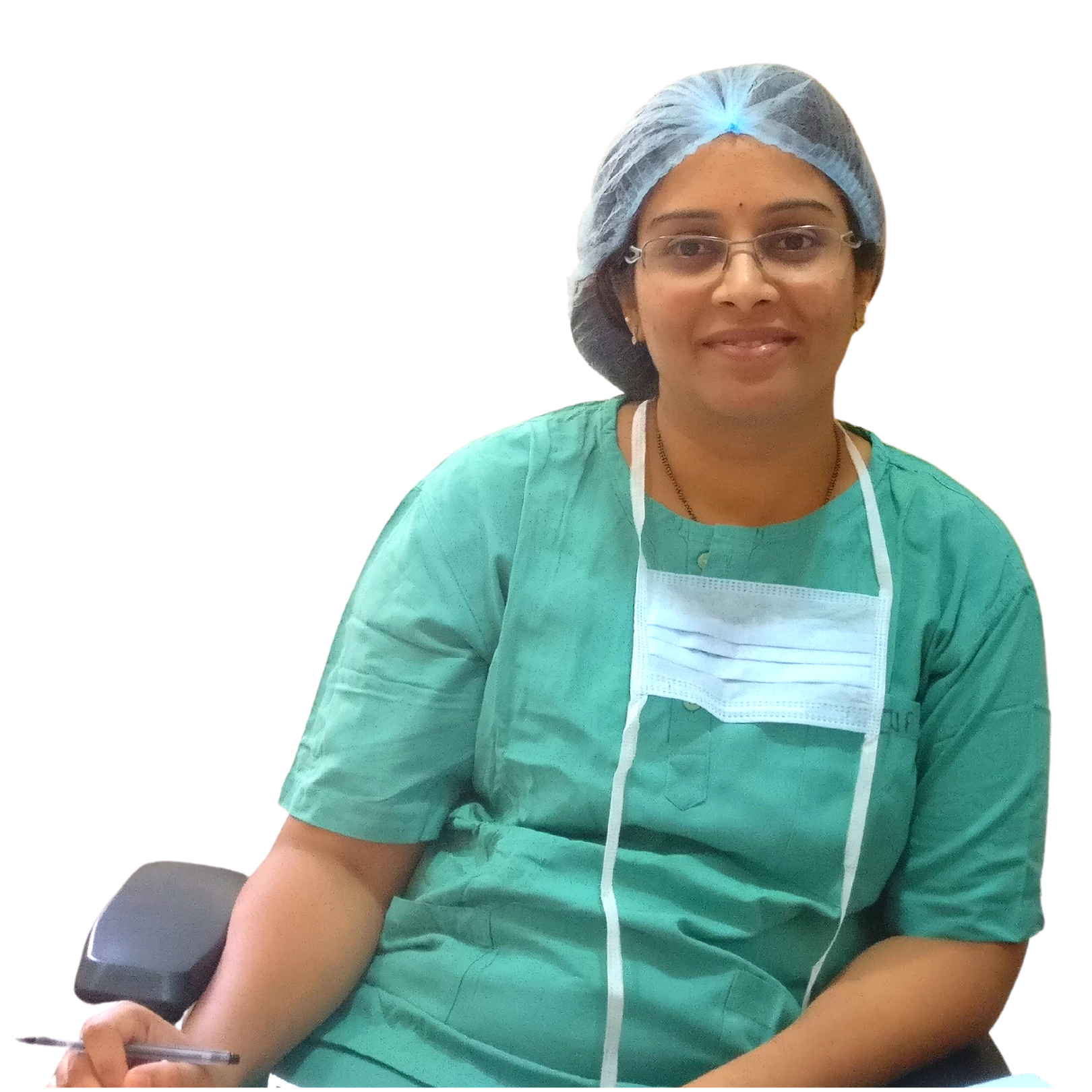 Dr. Nishtha IVF Specialist in uniform